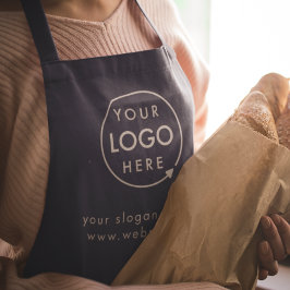 Zakelijke Logo | Modern minimalistisch marineblauw Schort