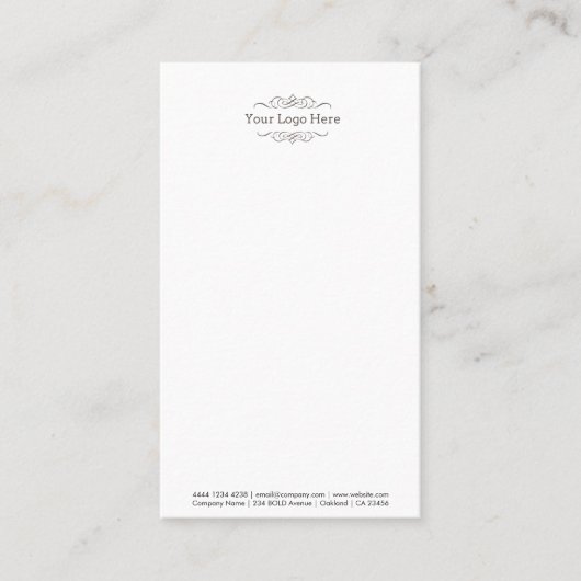 Zakelijke Logo | Modern minimalistisch Visitekaartje (Voorkant)