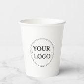 Zakelijke Logo Modern Professional Papieren Bekers (Achterkant)