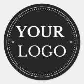 Zakelijke Logo Modern Professional Ronde Sticker (Voorkant)