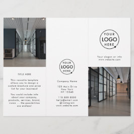 Zakelijke Logo | Moderne brochure met fotodrievoud