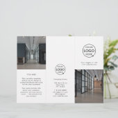 Zakelijke Logo | Moderne brochure met fotodrievoud (Staand voorkant)