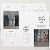 Zakelijke Logo | Moderne brochure met fotodrievoud (Voorkant / Achterkant)