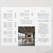 Zakelijke Logo | Moderne brochure met fotodrievoud (Achterkant)