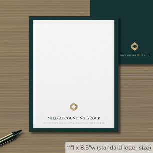 Zakelijke Logo Moderne Luxe Briefhoofd