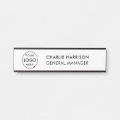 Zakelijke Logo | Moderne medewerkers op maat Deurbordje (Voorkant)