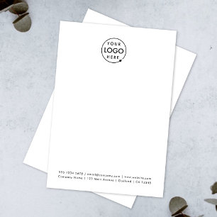 Zakelijke Logo   Moderne, minimale, eenvoudige rei Notitiekaartje