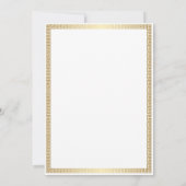 Zakelijke Logo | Moderne, minimale gouden grens Bedankkaart (Achterkant)