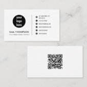 Zakelijke Logo Moderne minimalistische eenvoudige  Visitekaartje (Voorkant / Achterkant)