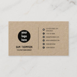 Zakelijke Logo Moderne Minimalistische Sociale Med Visitekaartje