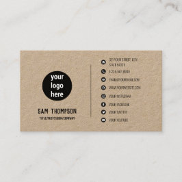 Zakelijke Logo Moderne Minimalistische Sociale Med Visitekaartje