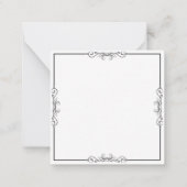 Zakelijke Logo | Moderne minimalistische zwarte gr Notitiekaartje (Achterkant)