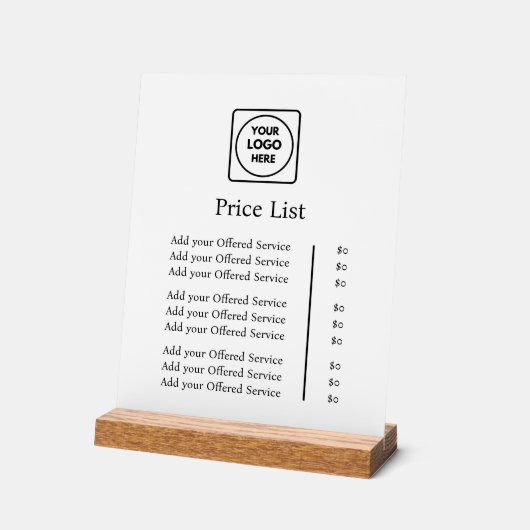 Zakelijke Logo | Moderne Professionele Aangepaste  Acryl Bord (Hoek)