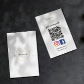 Zakelijke Logo | Moderne QR Code Sociale Sjabloon Visitekaartje