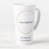 Zakelijke Logo | Moderne Sjabloon van bedrijven Latte Mok (Rechterhoek)