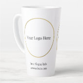 Zakelijke Logo | Moderne Sjabloon van bedrijven Latte Mok (Linkerhoek)