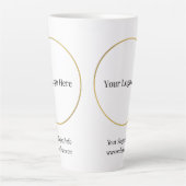 Zakelijke Logo | Moderne Sjabloon van bedrijven Latte Mok (Voorkant)