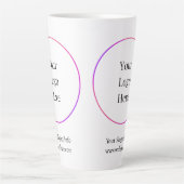 Zakelijke Logo | Moderne Sjabloon van bedrijven Latte Mok (Voorkant)