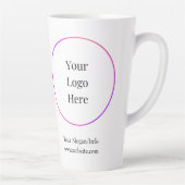 Zakelijke Logo | Moderne Sjabloon van bedrijven Latte Mok (Rechts)