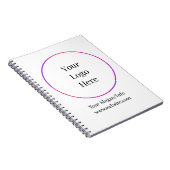 Zakelijke Logo | Moderne Sjabloon van bedrijven Notitieboek (Rechterzijde)