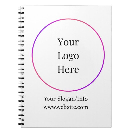 Zakelijke Logo | Moderne Sjabloon van bedrijven Notitieboek (Voorkant)