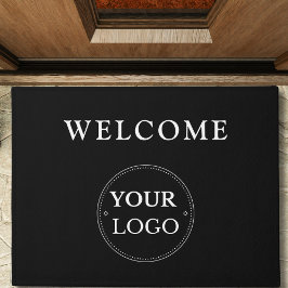 Zakelijke Logo Moderne zwarte promotie Deurmat