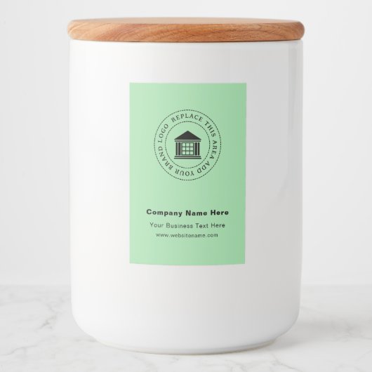 Zakelijke Logo | Naam | Etiket van de aangepaste v (Voorkant)