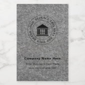 Zakelijke Logo | Naam | Etiket van de aangepaste v (Enkel label)