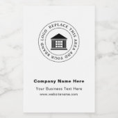 Zakelijke Logo | Naam | Etiket van de aangepaste v (Enkel label)