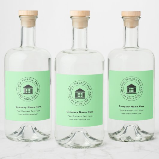 Zakelijke Logo | Naam | Etiketten op maat van de d (Flessen)