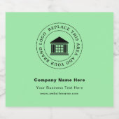 Zakelijke Logo | Naam | Etiketten op maat van de d (Enkel label)