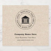 Zakelijke Logo | Naam | Etiketten op maat van de d (Enkel label)