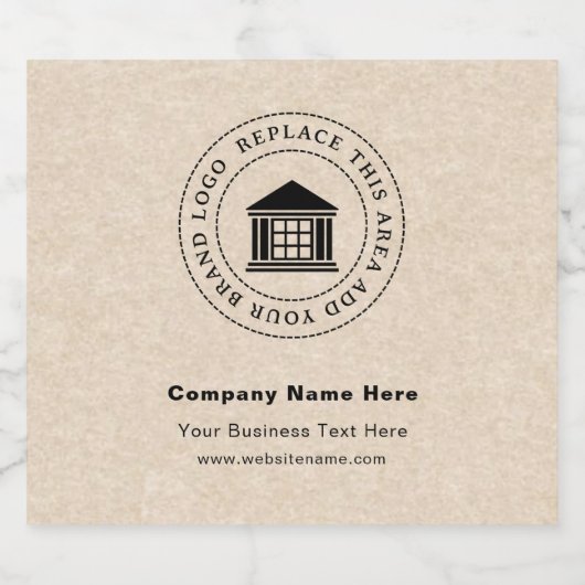 Zakelijke Logo | Naam | Etiketten op maat van de d (Enkel label)