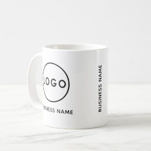 Zakelijke Logo Naam Merk Witte Koffiemok