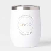 Zakelijke Logo Naam Slogan Minimalist Professional (Achterkant)