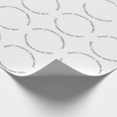 Zakelijke Logo Naam Slogan Minimalist Professional Cadeaupapier (Hoek)