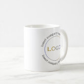 Zakelijke Logo Naam Slogan Minimalist Professional Koffiemok (Voorkant rechts)