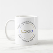 Zakelijke Logo Naam Slogan Minimalist Professional Koffiemok (Links)