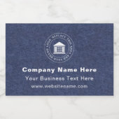 Zakelijke Logo | Naam | Slogan Website Promotie Voedselcontainer Etiket (Enkel label)