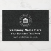 Zakelijke Logo | Naam | Slogan Website Promotie Voedselcontainer Etiket (Enkel label)