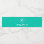 Zakelijke Logo | Naam | Slogan Website Promotie Waterfles Etiket (Enkel label)