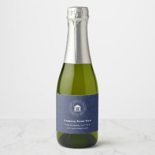 Zakelijke Logo Naam Website met slogan Sparkling Wijnetiket