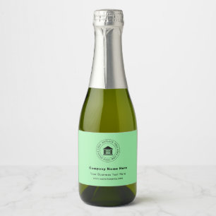 Zakelijke Logo Naam Website met slogan Sparkling Wijnetiket