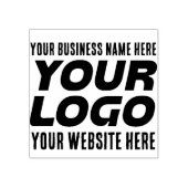 Zakelijke Logo, naam, website, slogan Rubberstempel (Afrduk)