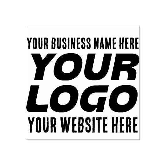 Zakelijke Logo, naam, website, slogan Rubberstempel (Afrduk)