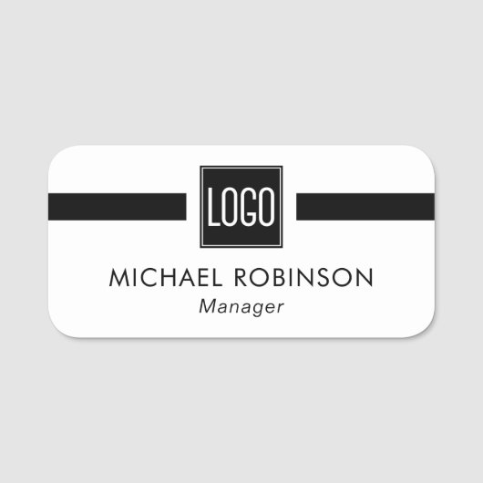 Zakelijke Logo Naamplaatje (Voorkant)