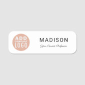 Zakelijke Logo Naamplaatje (Voorkant)