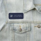 Zakelijke Logo | Navy Blue Custom Medewerker Perso Naamplaatje (In situ)
