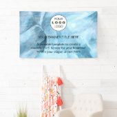 Zakelijke Logo Navy Blue Professional 5’ Spandoek (Insitu)