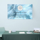 Zakelijke Logo Navy Blue Professional 5’ Spandoek (Beurs)